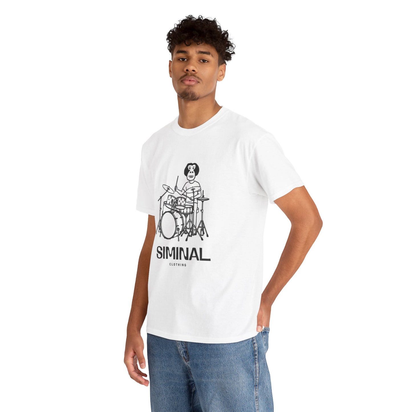 Unisex Siminal Simon the Drummer Heavy Cotton Tee