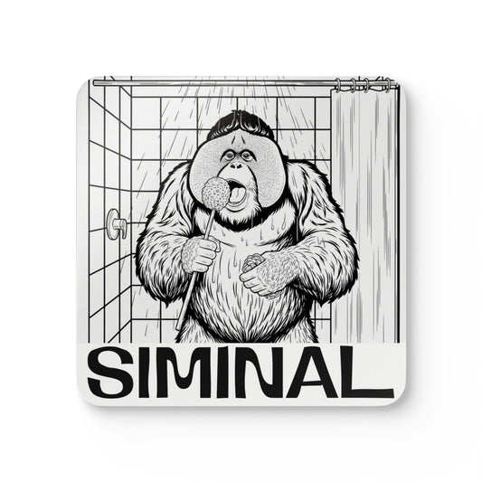 Siminal Orangutan Loofah performance Cork Coaster