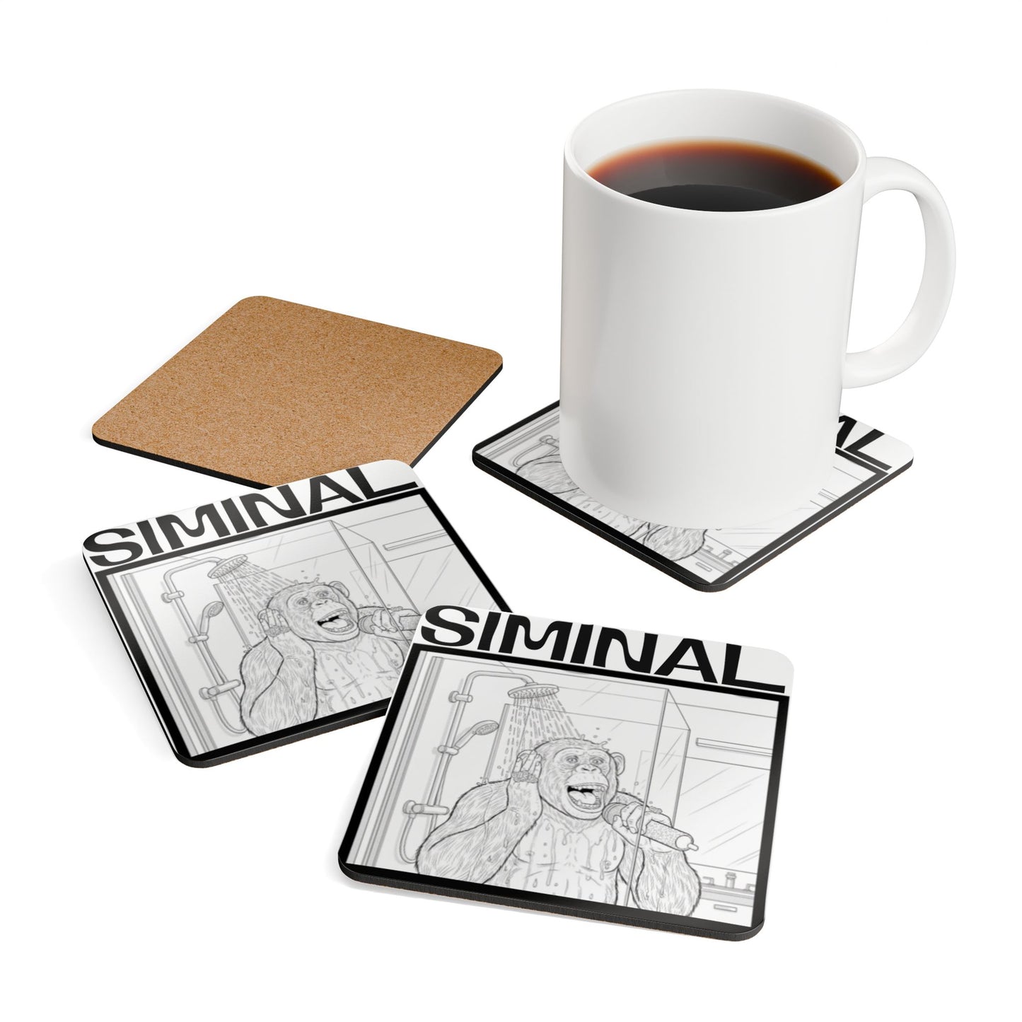 Mariah Could Never Corkwood Coaster Set