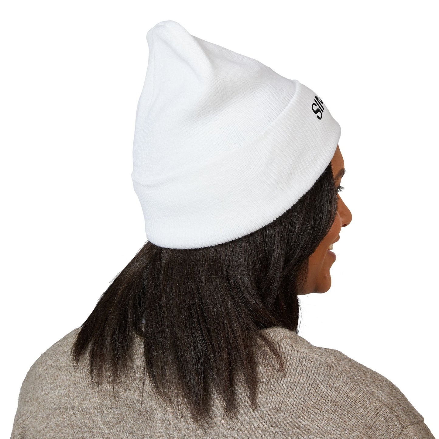 Siminal logo embroidered beanie Cuffed Knit Hat