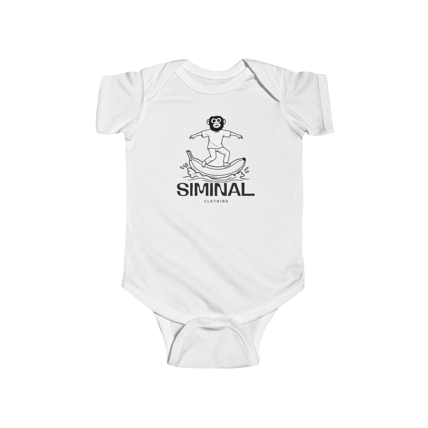 Siminal - Banana Surfing Monkey Bodysuit